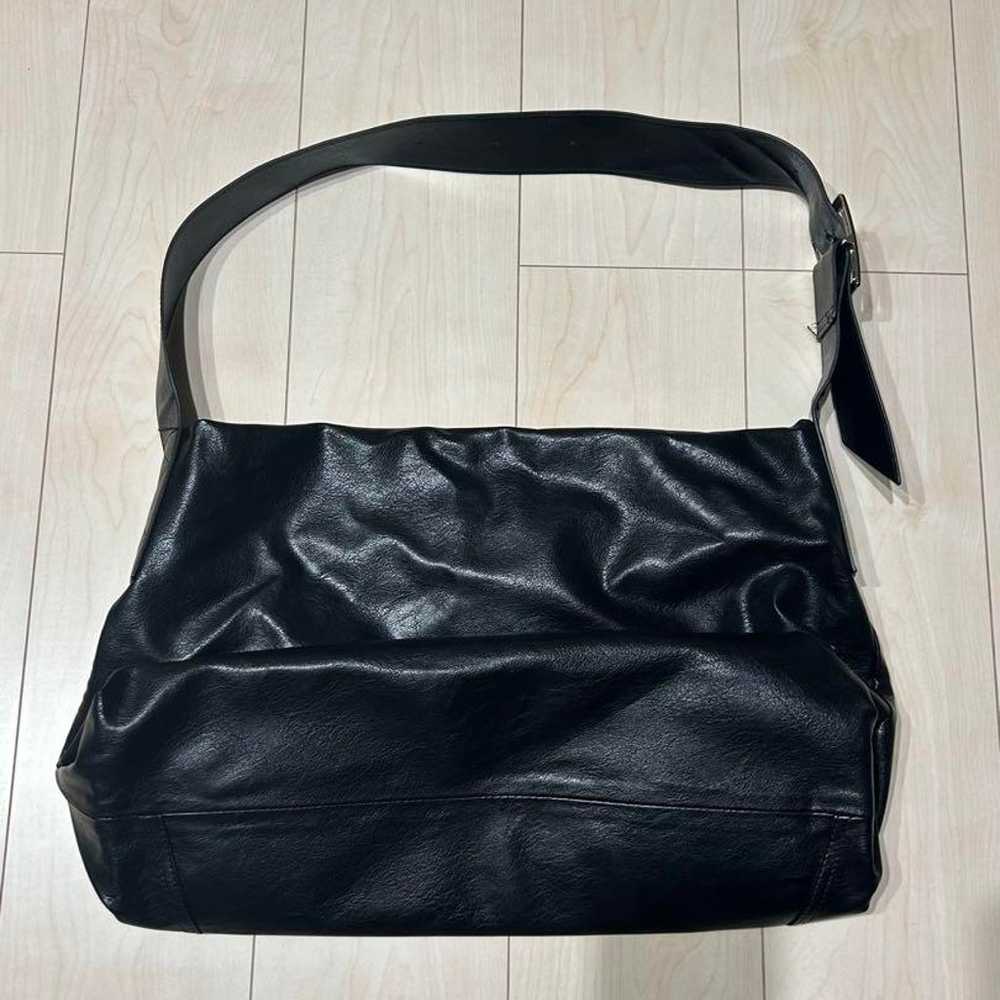 Tina Joojun Shoulder Leather Buckle Bag Black - image 6