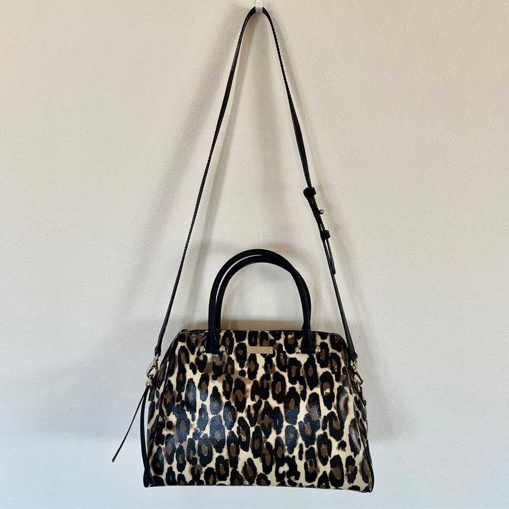 kate spade Leopard 2-way Tote Bag Shoulder Bag - image 3