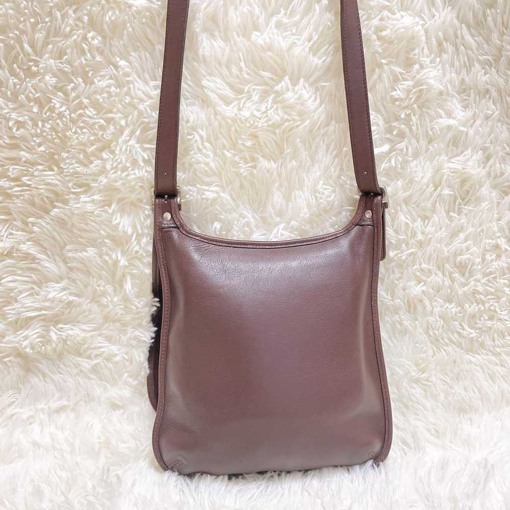 Old Coach Shoulder Bag Satchel All Leather Flap B… - image 4