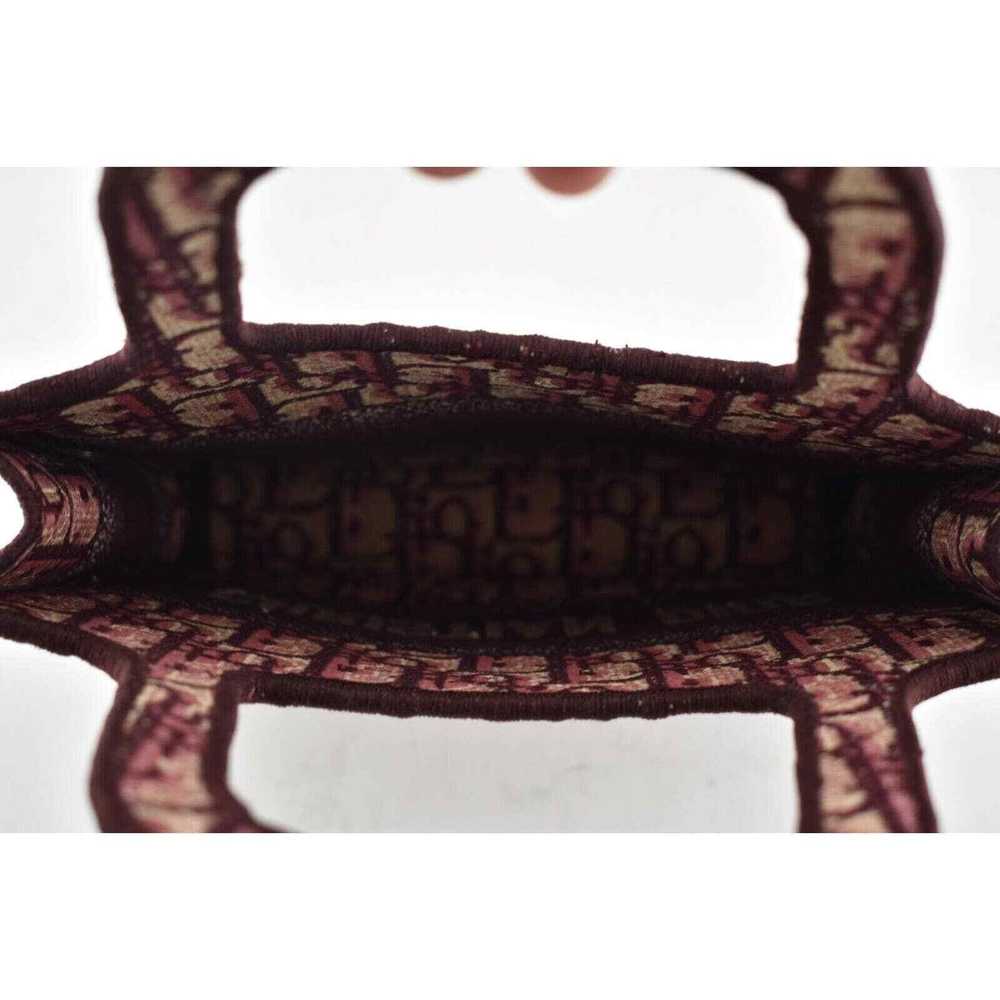 Dior Christian Dior Oblique Burgundy Embroidered … - image 11