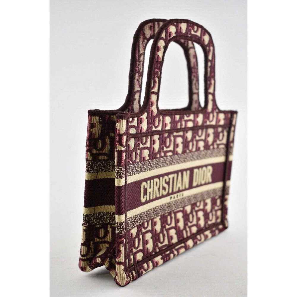 Dior Christian Dior Oblique Burgundy Embroidered … - image 5