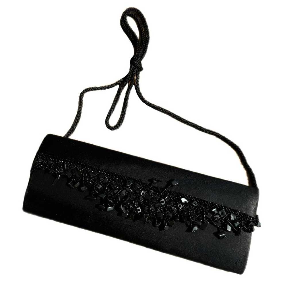 LA REGALE Black Satin Evening Bag - image 1