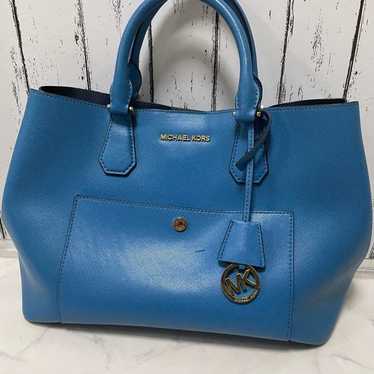 MICHAEL KORS blue tote bag. - image 1