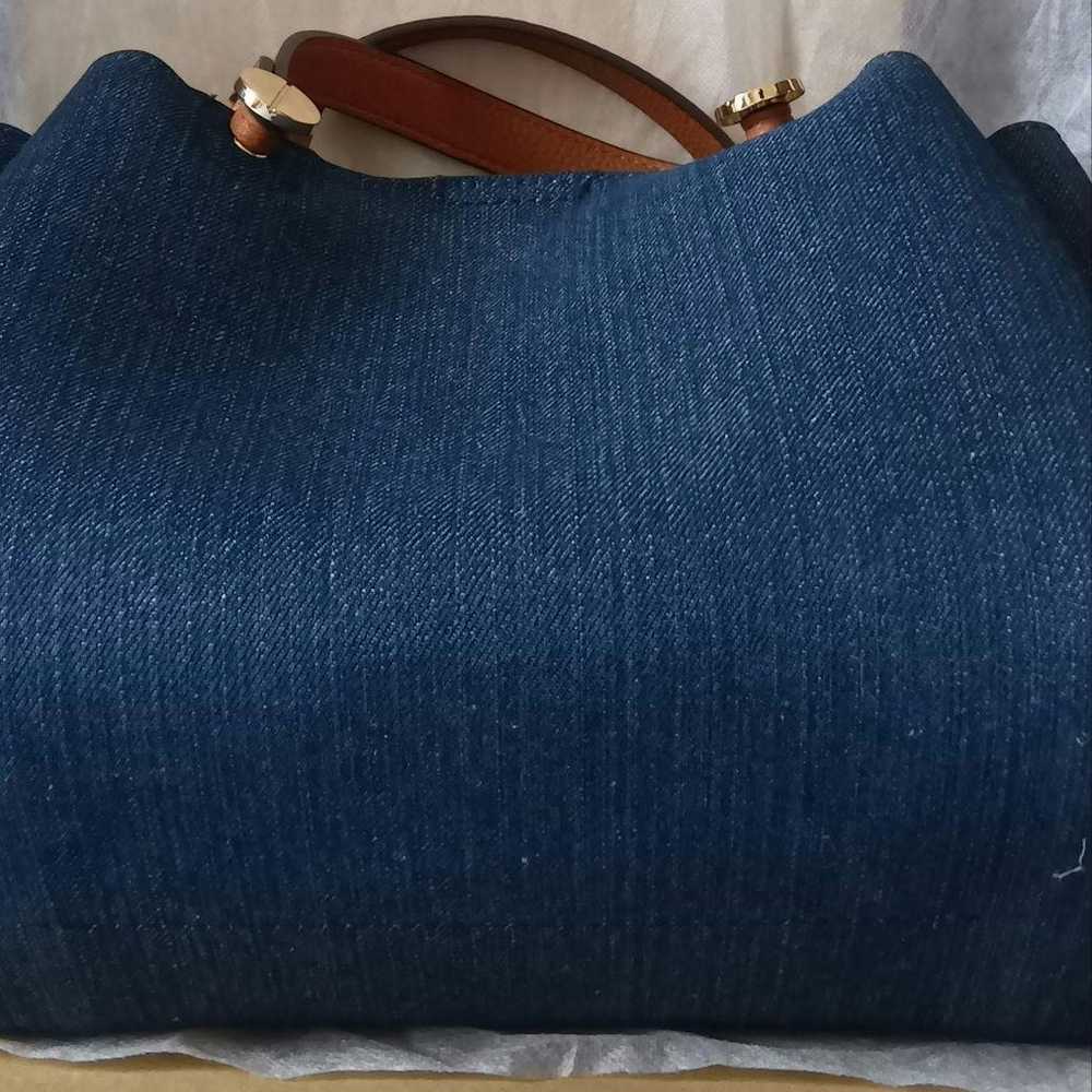 Denim shoulder bag. - image 4