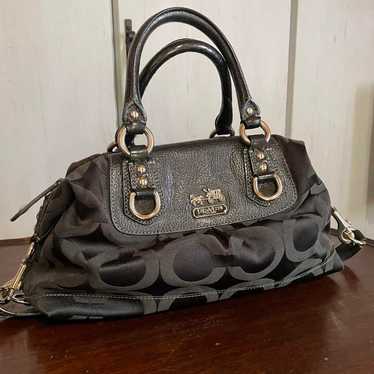 *COACH* Coach handbag black signature