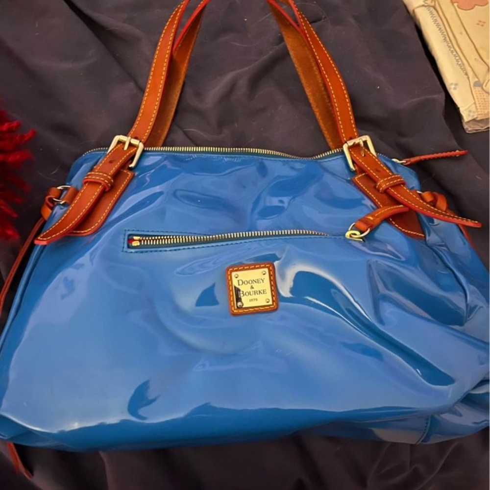 Dooney  and Bourke Blue Bag - image 2