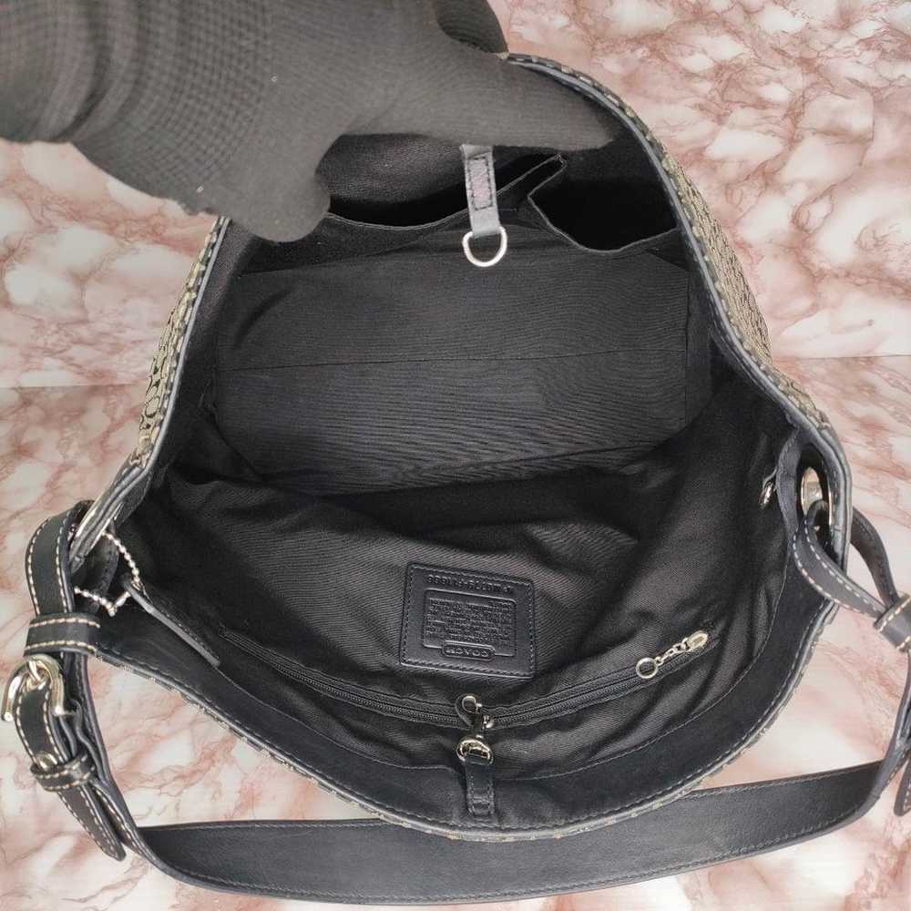 C63 COACH Signature Shoulder Bag - image 7