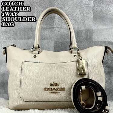 Brand new Coach leather 2way shoulder bag Emma ch… - image 1