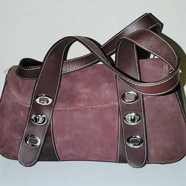 NWOT Maxximum Suede & Leather Handbag MSRP: $148 - image 1