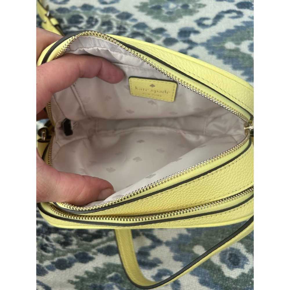 KATE SPADE Yellow Leather Double Zip Crossbody Ca… - image 12