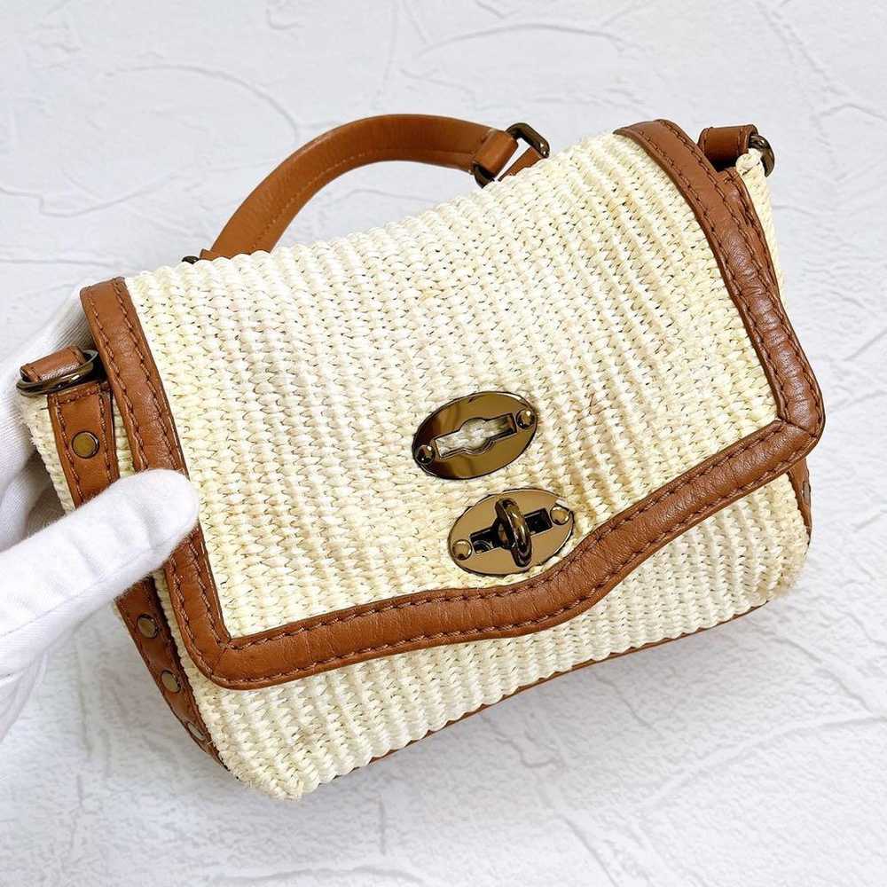 ZANELLATO Postina Mini Shoulder Bag Raffia White … - image 3