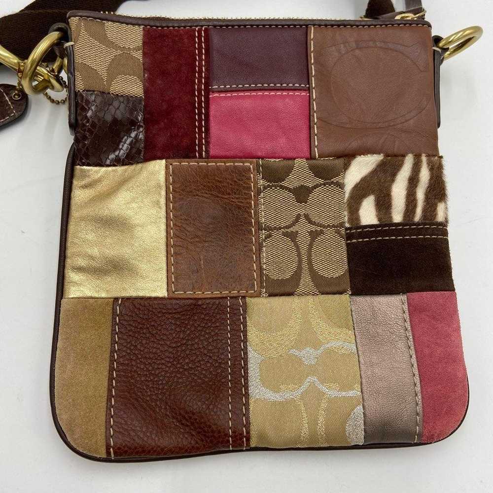 Coach 10439 Signature Patchwork Shoulder Bag Mult… - image 2