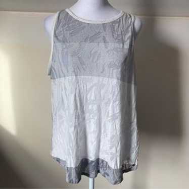 Fabletics Open Back Patterned Color Block Tank To… - image 1