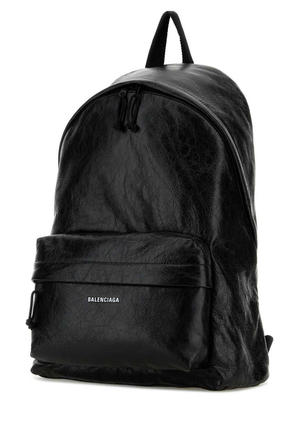 Balenciaga Black Leather Explorer Backpack - image 2