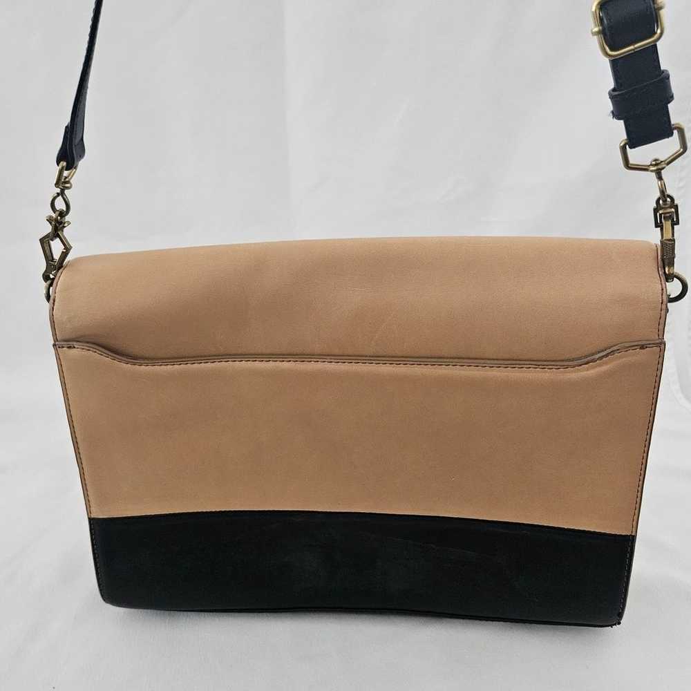 J.Crew Brown Black Colorblock Edie Grand Bag Came… - image 9