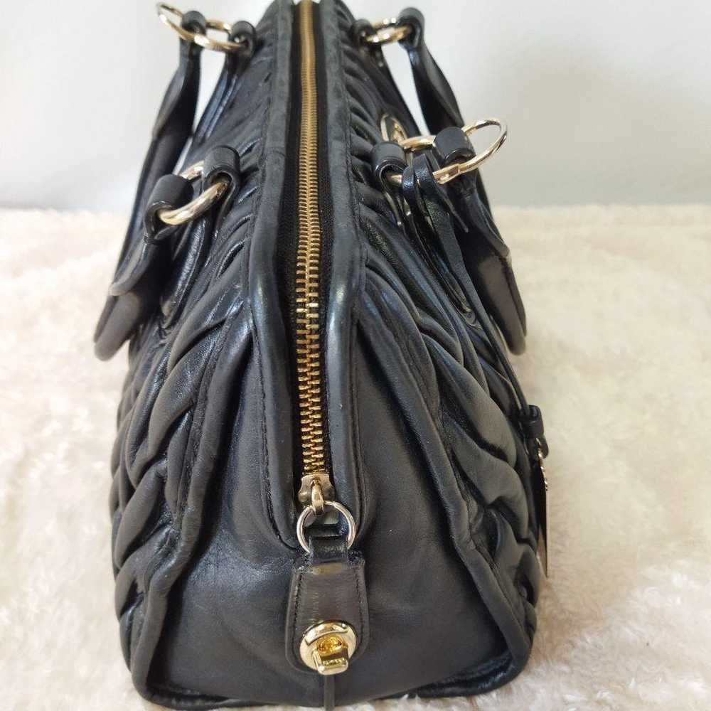 COACH Coach 2way Handbag Shoulder Black Leather Q… - image 3