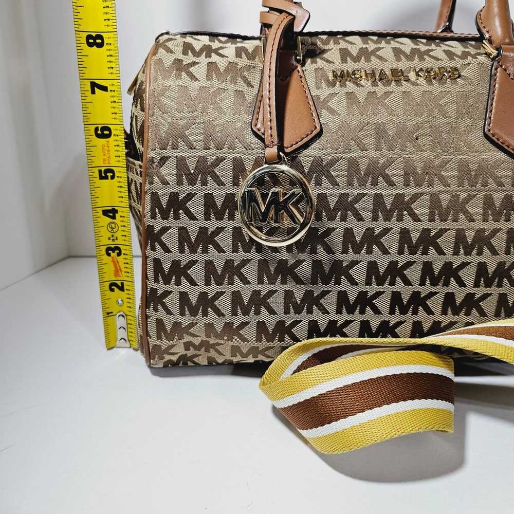 Michael Kors Bedford crossbody monogram duffel bag - image 11