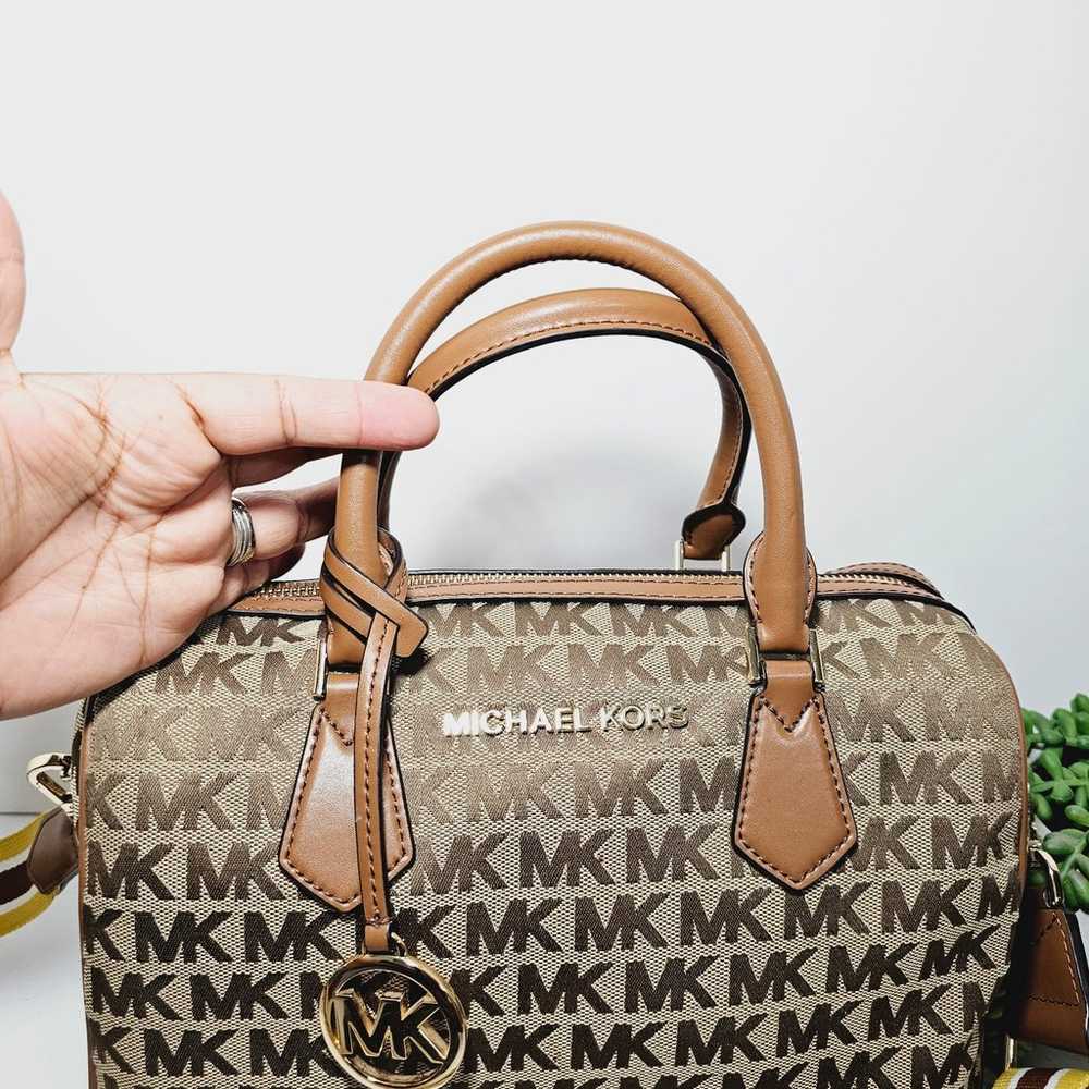 Michael Kors Bedford crossbody monogram duffel bag - image 2