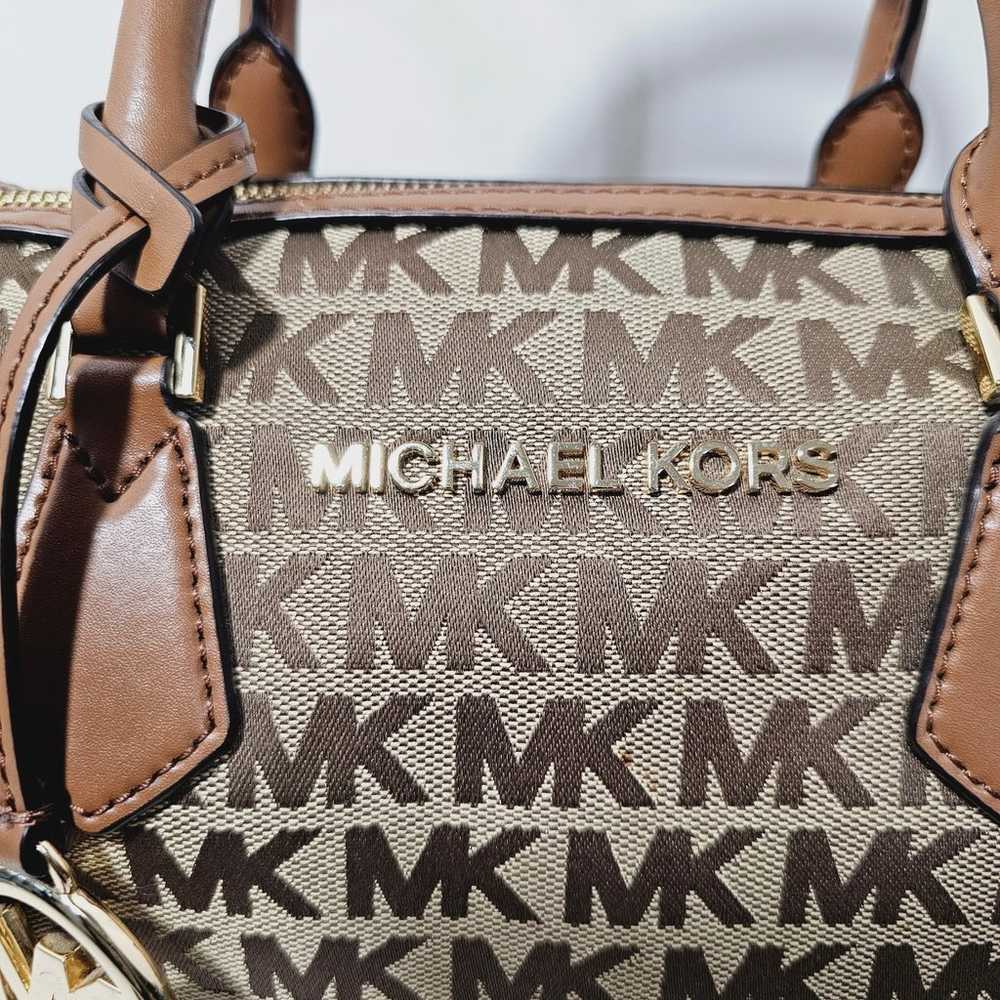 Michael Kors Bedford crossbody monogram duffel bag - image 4