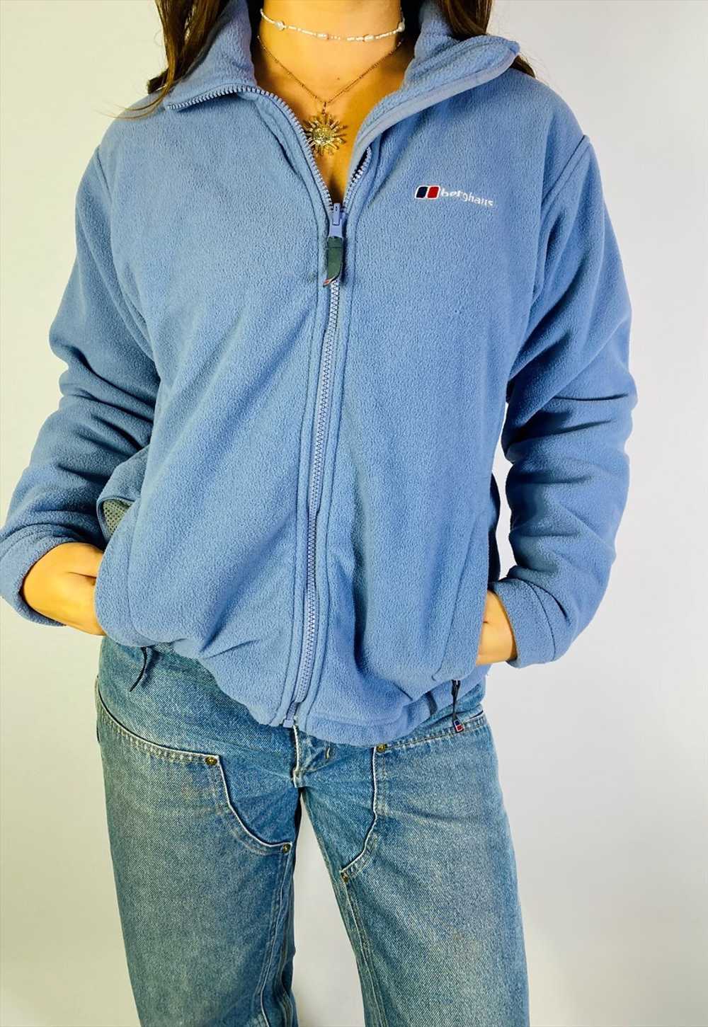 Vintage Size M Berghaus Fleece Jacket In Blue - image 1