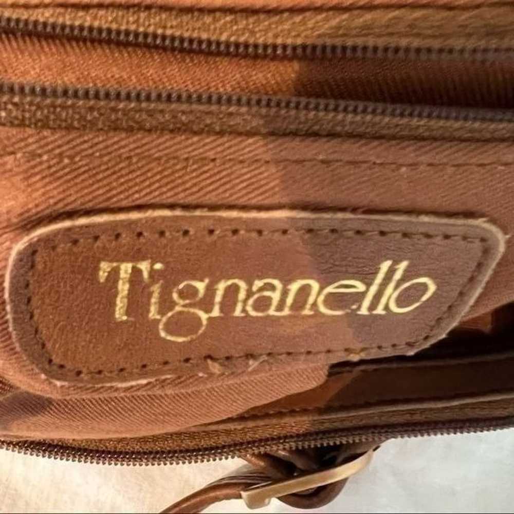 Tignanello Vintage Brown Leather Crossbody Strap … - image 12