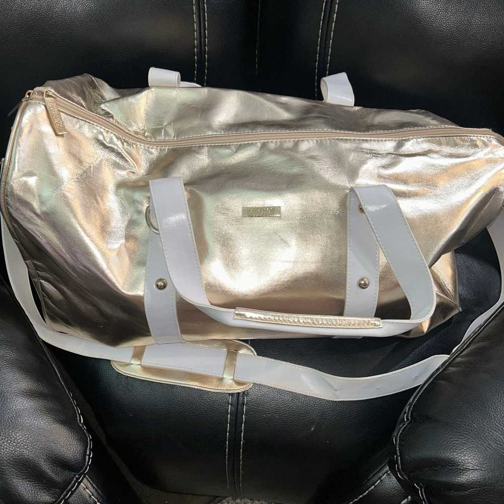 Versace perfume gold duffle tote bag huge - image 2