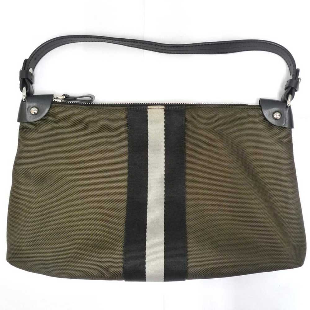 BALLY One-Shoulder Bag Nylon x Leather Moss Green - image 4