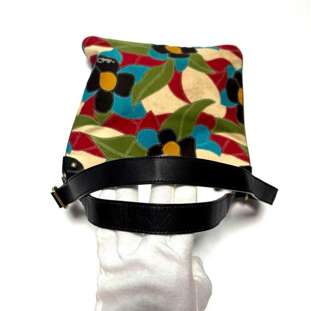 Bally Patchwork Flower Design Multicolor Shoulder… - image 11