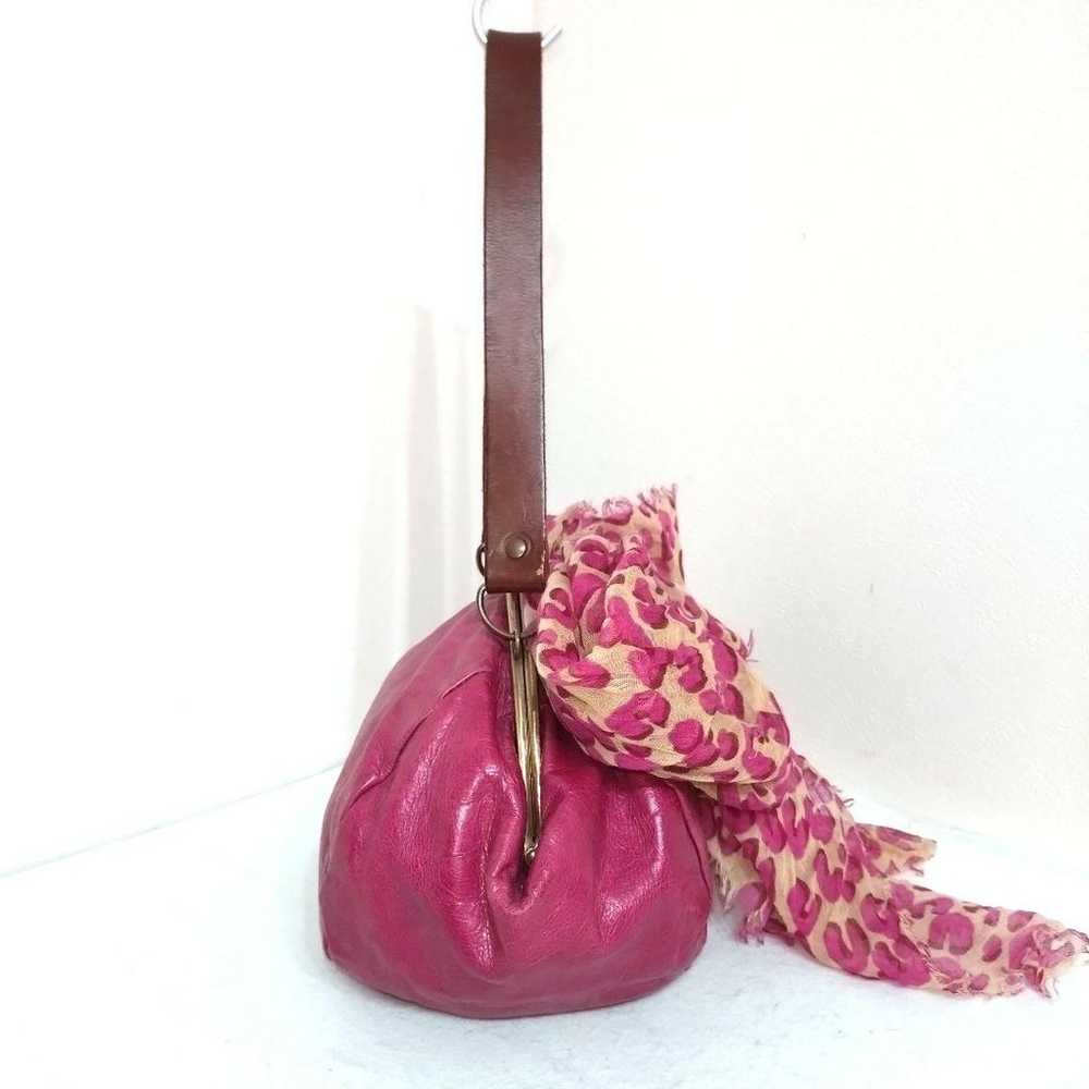 Sweet Heart LONDON Gamaguchi Handbag Pink Ribbon - image 3