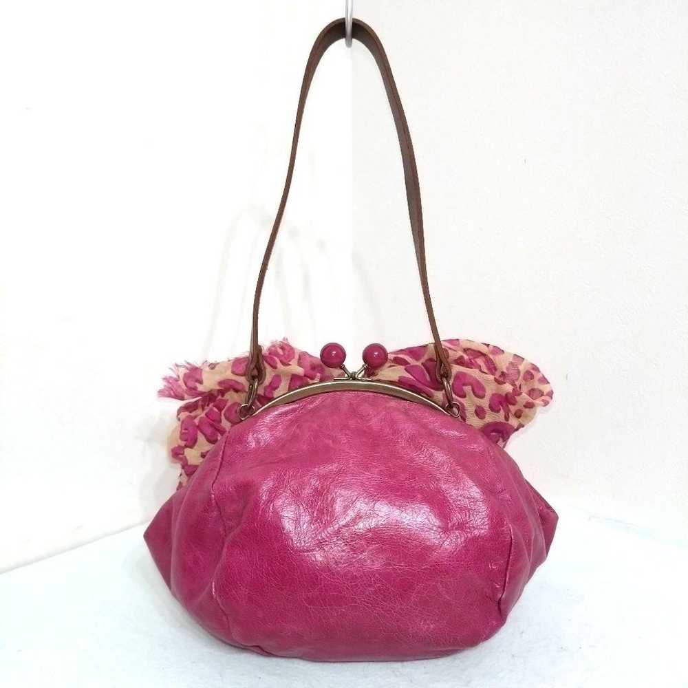 Sweet Heart LONDON Gamaguchi Handbag Pink Ribbon - image 4