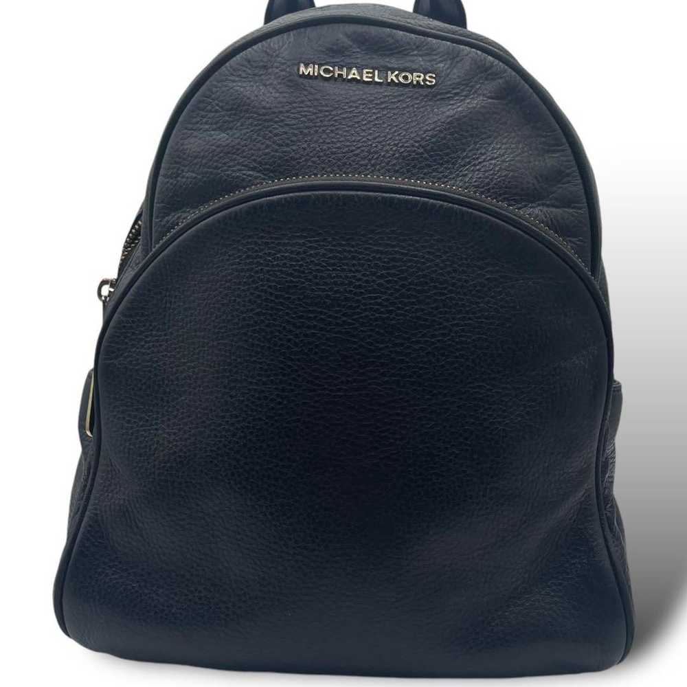 Michael Kors backpack leather dark navy navy blue… - image 2