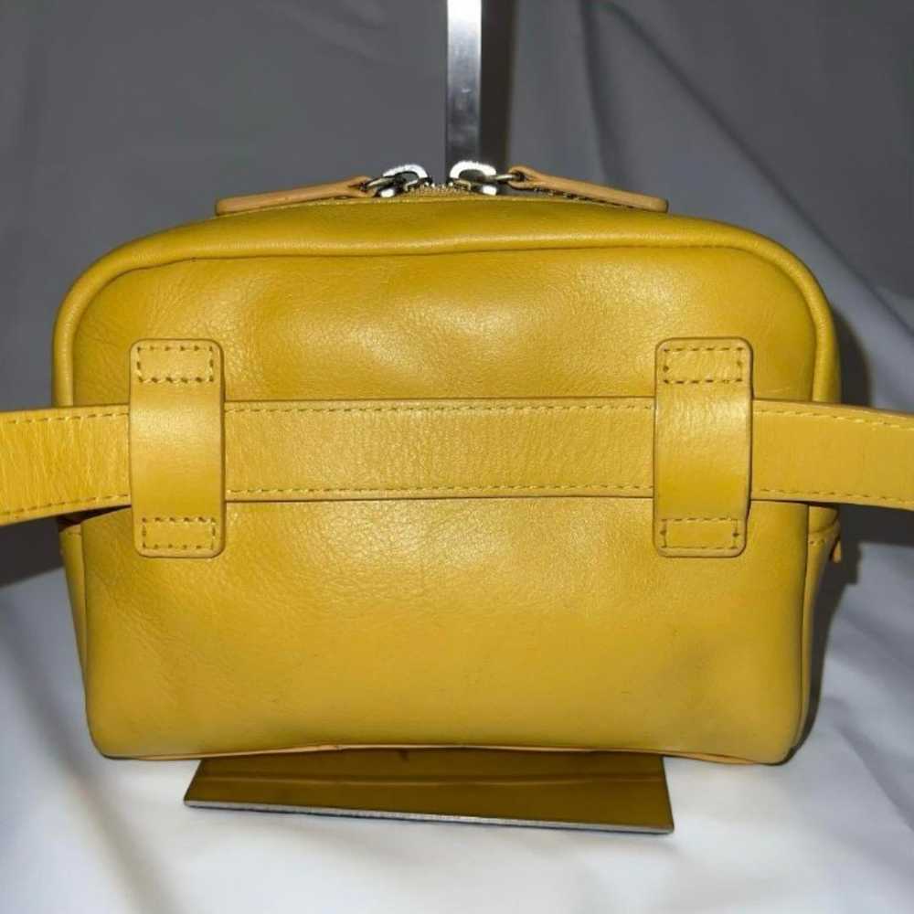 【Rare】agnes b. angele Shoulder Bag Yellow All Lea… - image 3