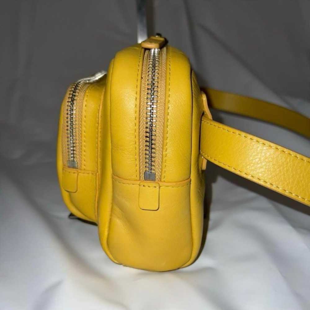 【Rare】agnes b. angele Shoulder Bag Yellow All Lea… - image 5