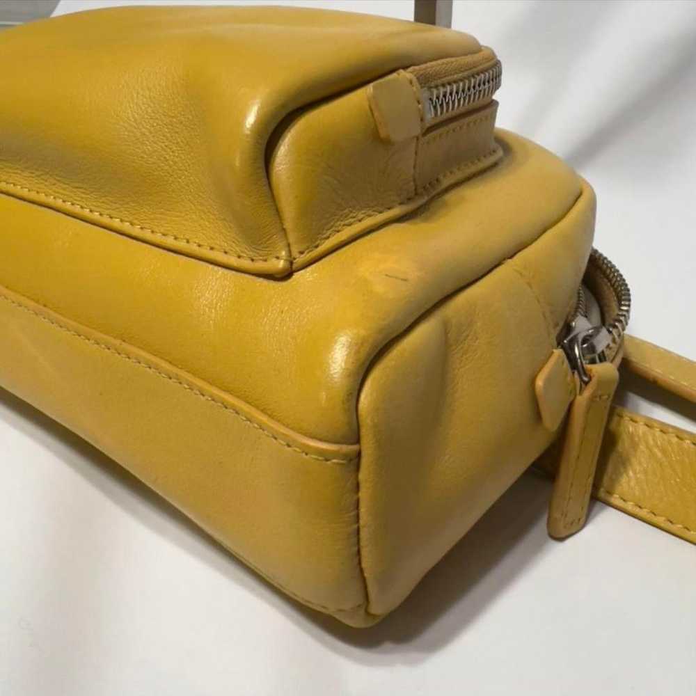 【Rare】agnes b. angele Shoulder Bag Yellow All Lea… - image 7