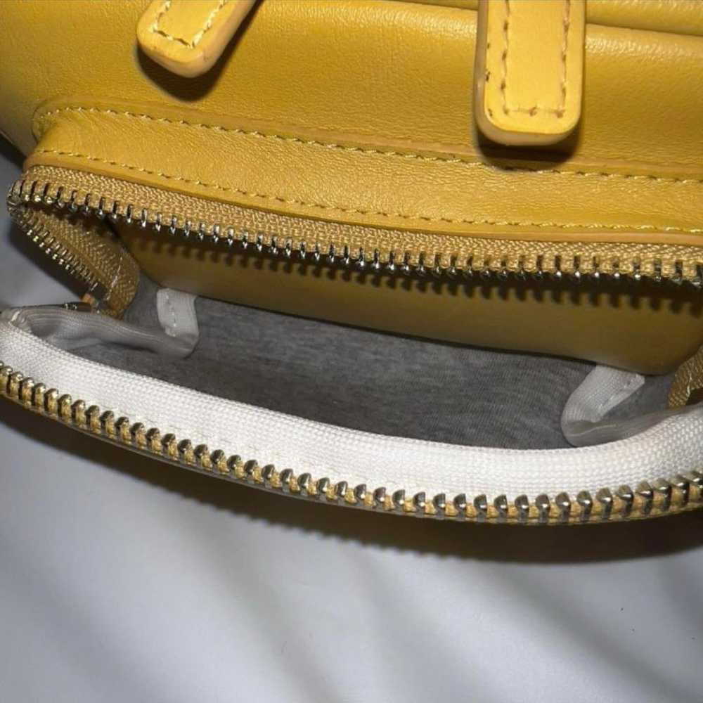 【Rare】agnes b. angele Shoulder Bag Yellow All Lea… - image 9