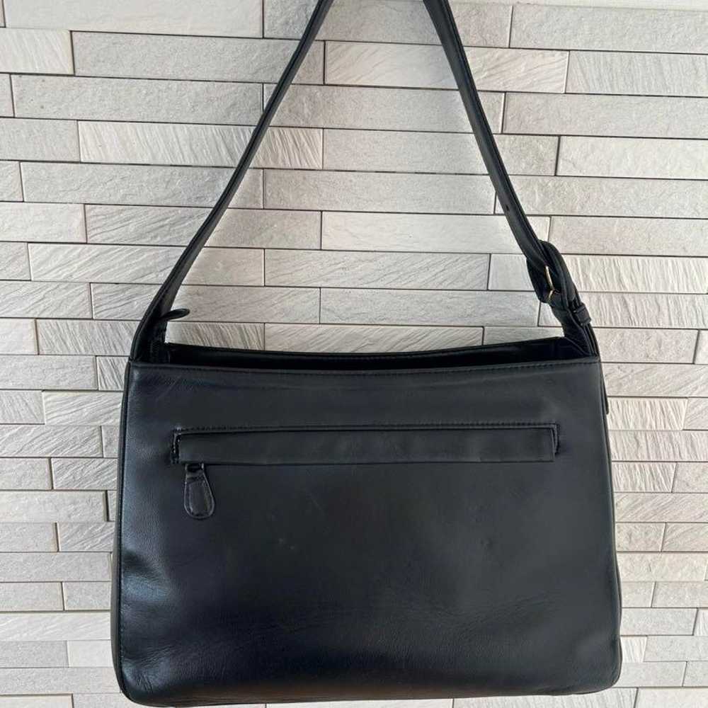 Kitamura Leather Handbag Black - image 2