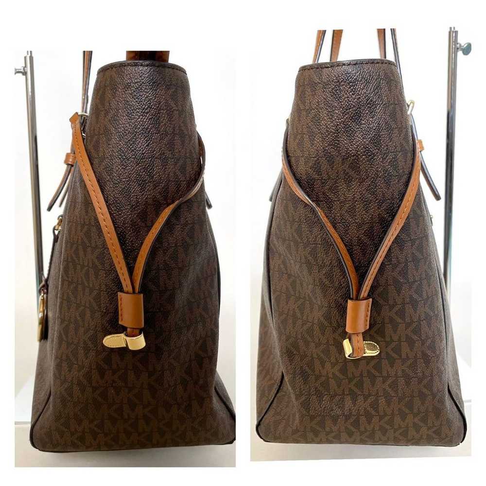 MICHAEL KORS MK Signature Tote Bag A4 Brown - image 3