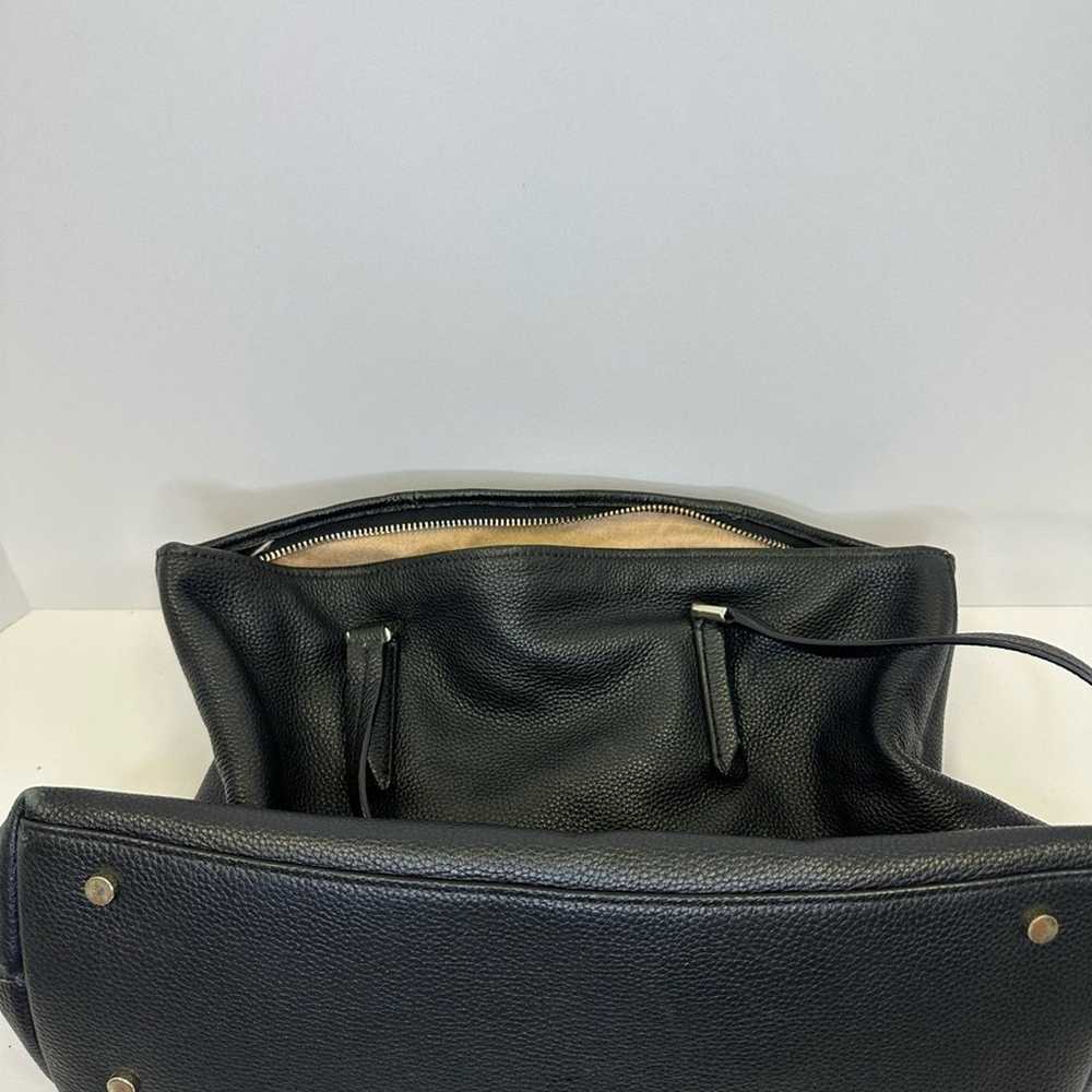 Kate Spade New York Black Leather Tote Bag - image 10