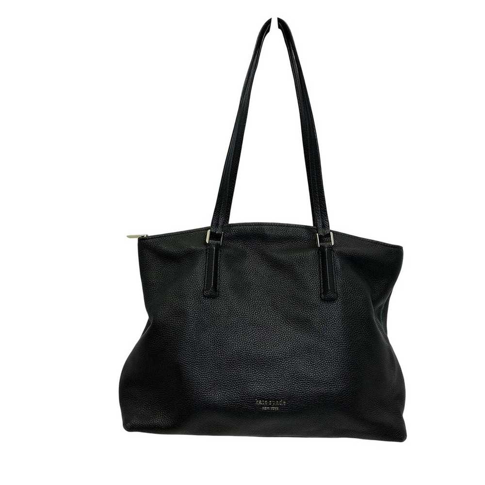 Kate Spade New York Black Leather Tote Bag - image 1