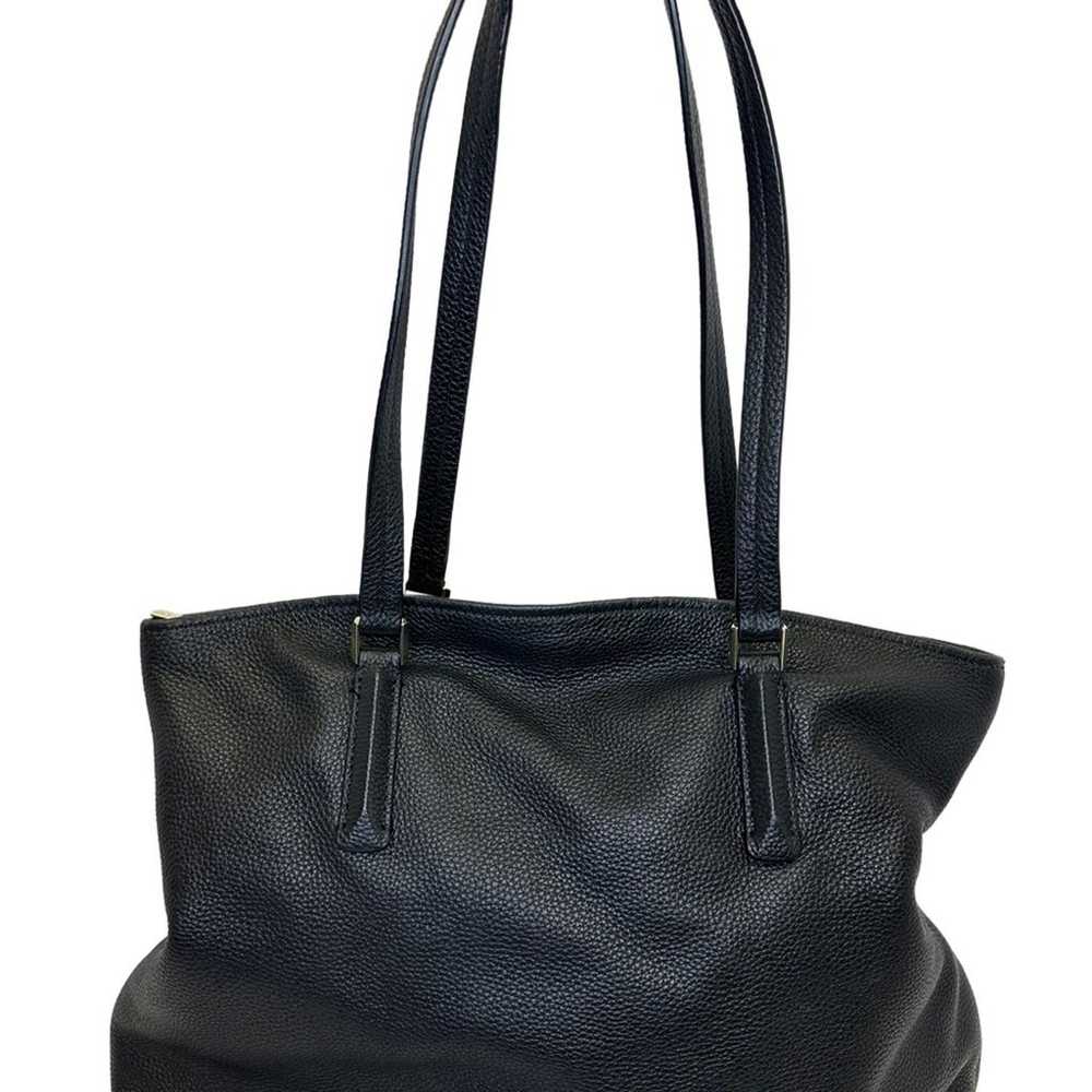 Kate Spade New York Black Leather Tote Bag - image 4