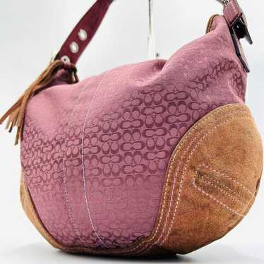 Brand new✨ COACH shoulder bag in pink canvas 2158 - image 1