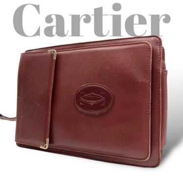 Cartier Must line second bag clutch bag leather