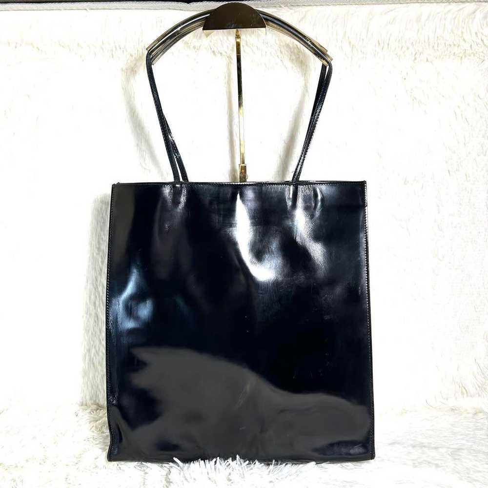 Salvatore Ferragamo patent leather tote bag. - image 3