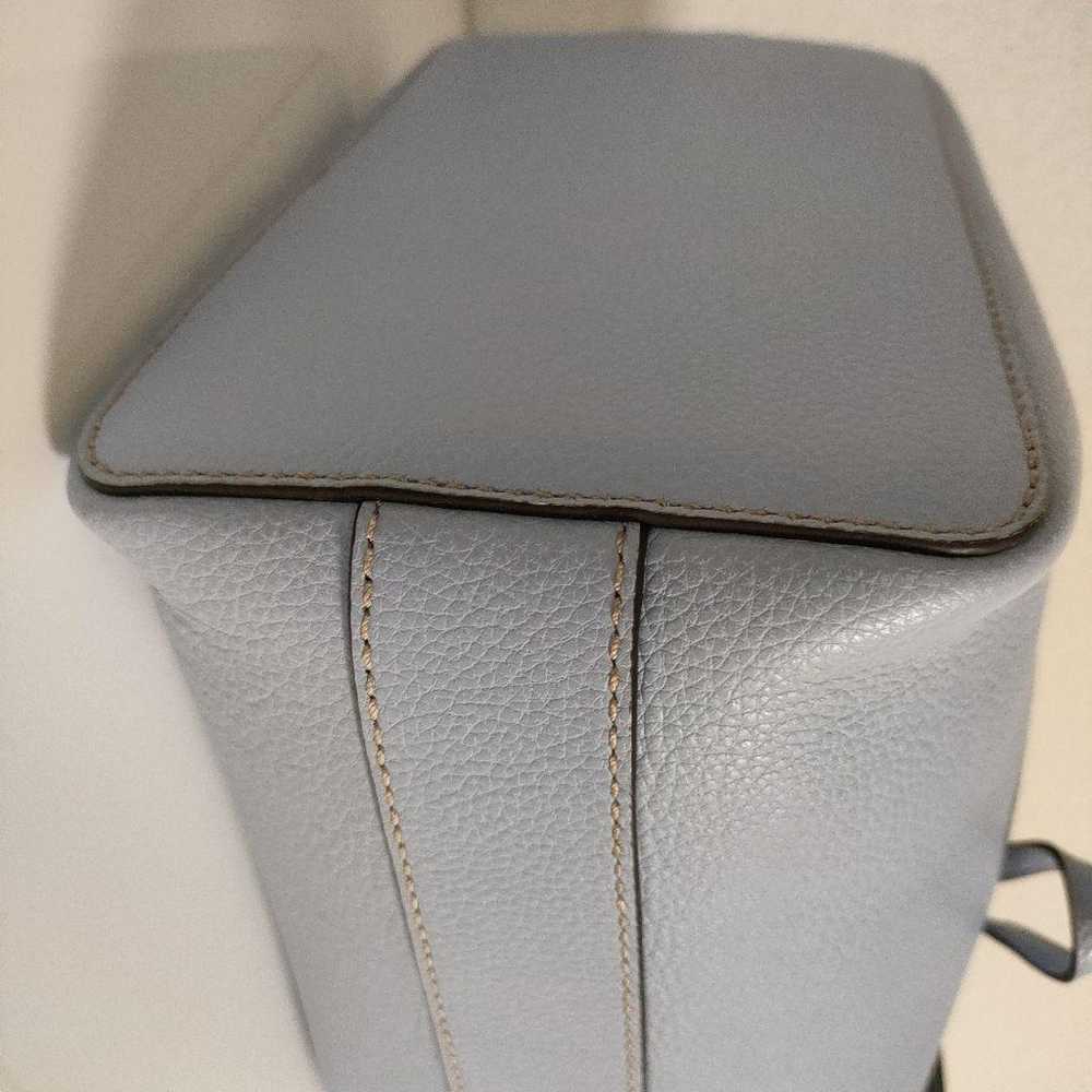 FURLA Costanza 2way Shoulder Bag Light Blue Leath… - image 4