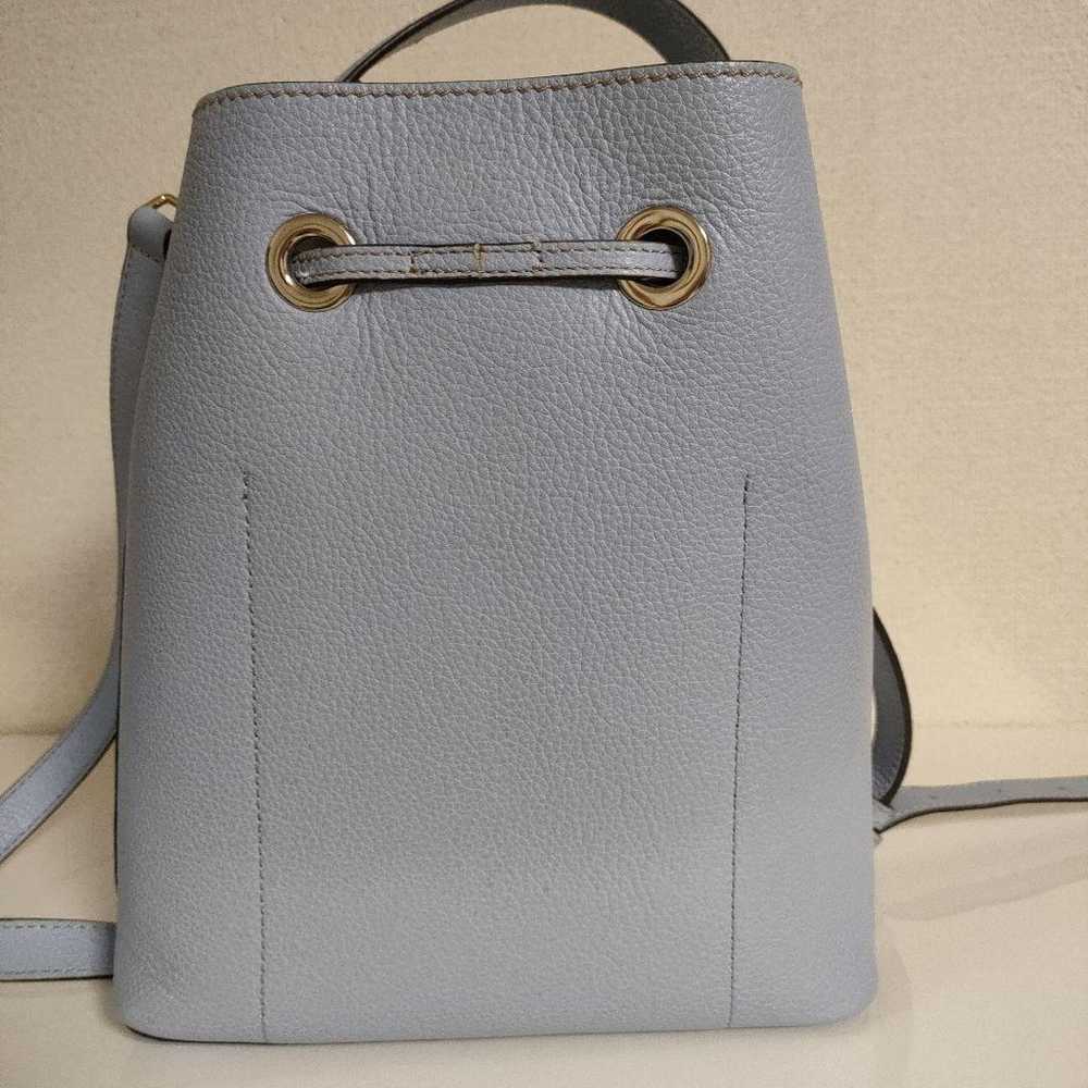 FURLA Costanza 2way Shoulder Bag Light Blue Leath… - image 5