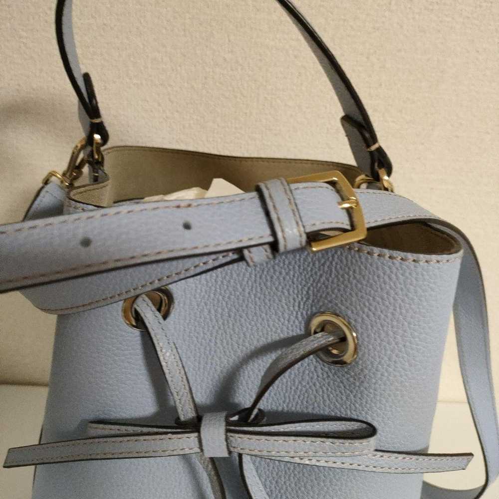 FURLA Costanza 2way Shoulder Bag Light Blue Leath… - image 6