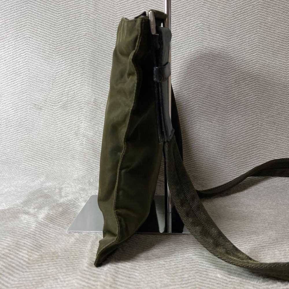 PRADA Shoulder Bag Nylon Triangle Logo Plate Khaki - image 9