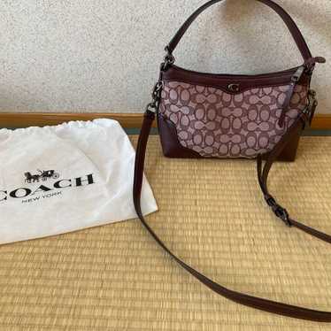 COACH Shoulder Bag Signature 2-Way