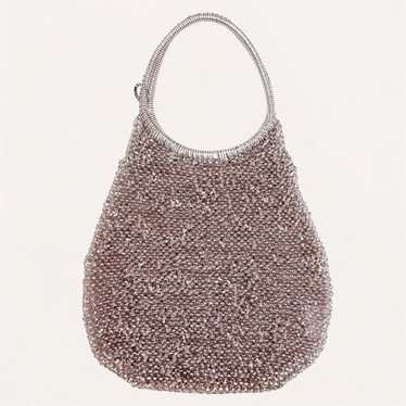 Anteprima Round Circle Silver Pink Tote Bag Wire B