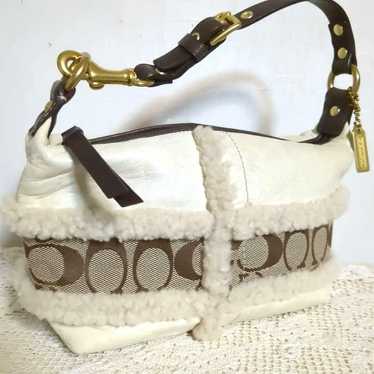 COACH White Leather Bag with One Handle♪ - image 1